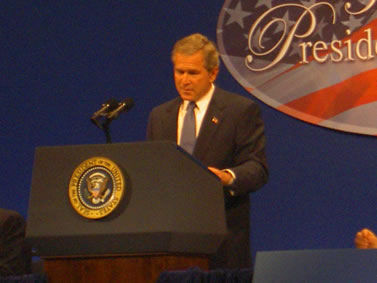 George Bush at the President’s Dinner & Reception